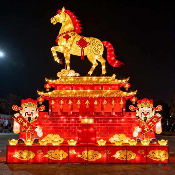 Zhongzhanggui Large Year of the Horse Festival Lantern (2026) - Zigong Style for Chinese New Year & Lantern Festivals